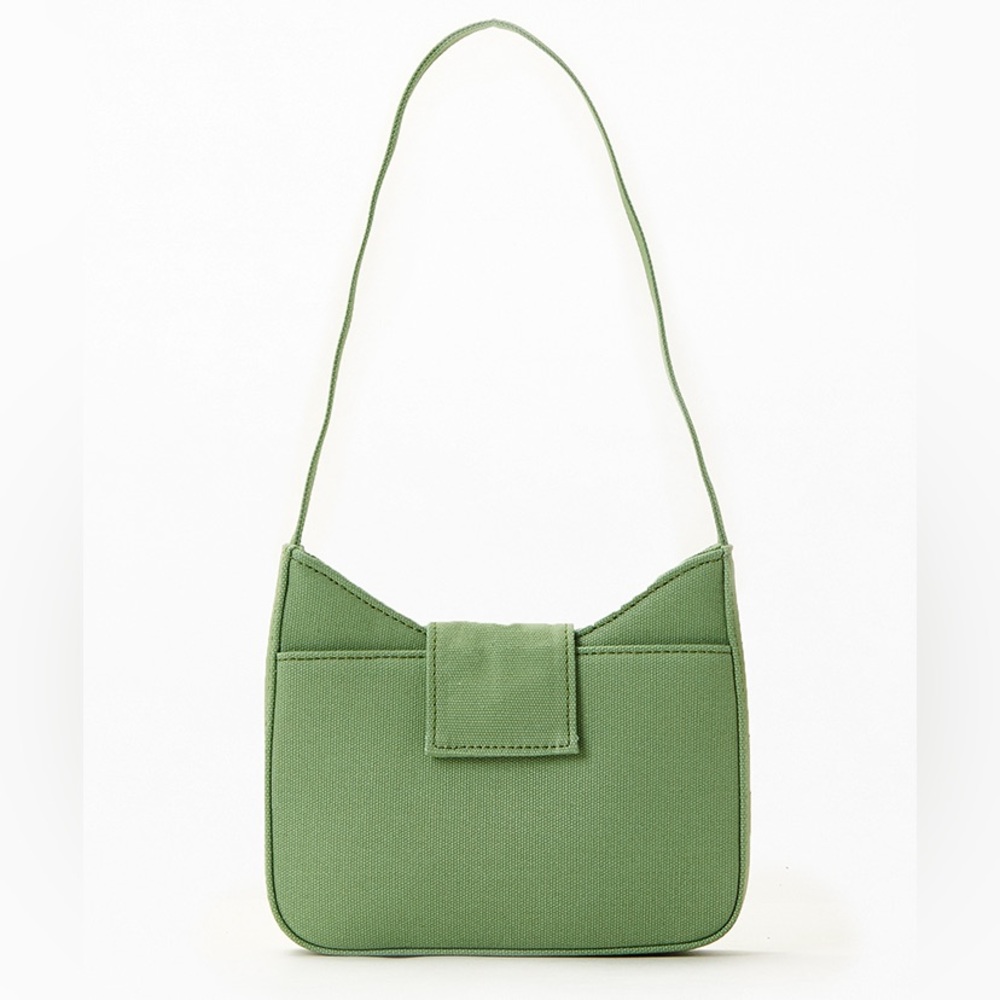 John Galt Green Canvas Purse